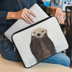 Cute Otter Animal Zee Laptop Sleeve