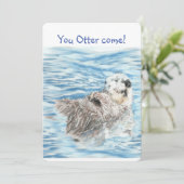 Cute Otter Chemo est fait Celebrate Fun Invitation (Debout devant)