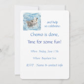 Cute Otter Chemo est fait Celebrate Fun Invitation (Dos)