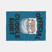Cute Otter Couple Cozy Cuddle Fleece Deken (Voorkant (Horizontaal))