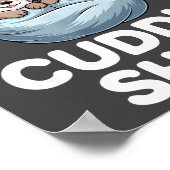 Cute Otter Couple Cozy Cuddle  Poster (Hoek)