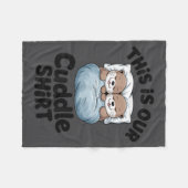 Cute Otter Couple This Is Our Cuddle Fleece Deken (Voorkant (Horizontaal))