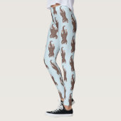 Cute otter diving cartoon leggings (Links)
