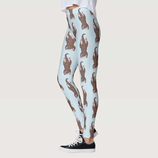Cute otter diving cartoon leggings (Links)