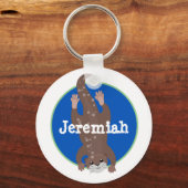Cute otter diving cartoon sleutelhanger (Voorkant)