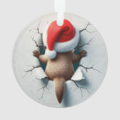 Cute Otter Double-Sided Holiday Ornament (dos)