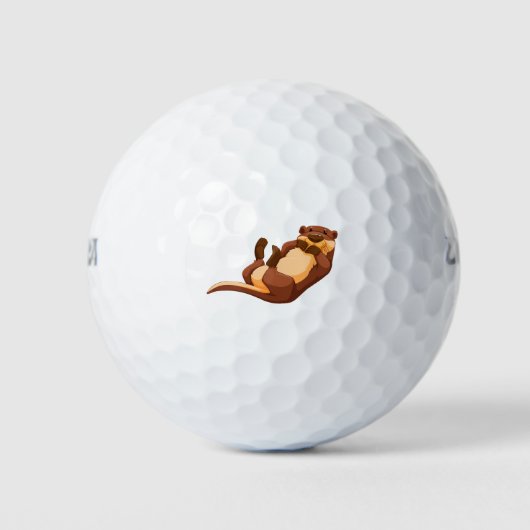 Cute otter golfballen (Voorkant)