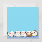 Cute Otter Holiday Card Feestdagenkaart (Achterkant)