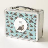 Cute Otter Illustration Pattern (Achterkant)