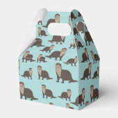 Cute Otter Illustration Pattern Bedankdoosjes (Voorkant Zijde)