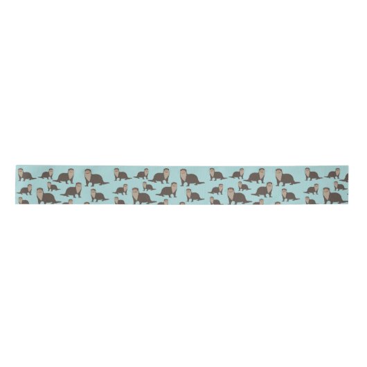 Cute Otter Illustration Pattern Lint (Voorkant)