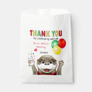 Cute Otter in Tuxedo   Kinderen Birthday Dank u we Bedankzakje