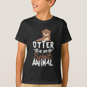 Cute Otter is mijn gedistilleerde dierlijke afdruk T-shirt
