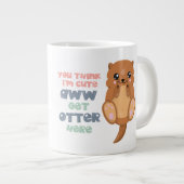 Cute-Otter-Jumbo-Mok Extra Grote Beker (Voorkant rechts)