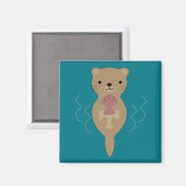 Cute Otter Magneet (Voorkant / Achterkant)