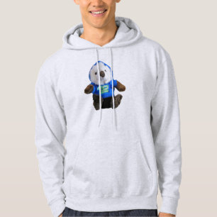Cute Otter met blauw en groen nummer 12 Hoodie