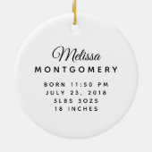 Cute Otter met roze liefdesharten Keramisch Ornament (Achterkant)