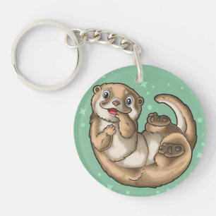 Cute Otter Sleutelhanger