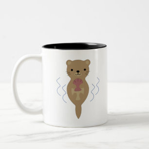 Cute Otter Tweekleurige Koffiemok