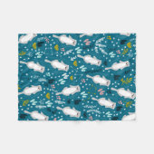 Cute Otters Blanket Fleece Deken (Voorkant (Horizontaal))