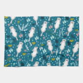 Cute Otters Kitchen Towel Theedoek (Horizontaal)