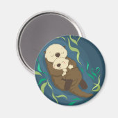 Cute Otters Magneet (Voorkant / Achterkant)
