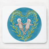 Cute Otters Muismat (Voorkant)