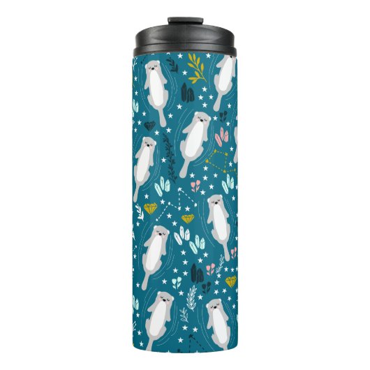 Cute Otters Travel Mug Thermosbeker (Voorkant)