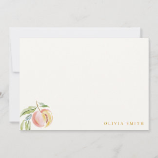 Cute Our Little Sweet Peach Watercolor Birthday Notitiekaartje