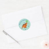 Cute Ouranosaurus Ronde Sticker (Envelop)