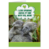 Cute Ours Koala passer du temps de qualité ensembl (Devant)