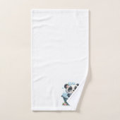 Cute ours Panda dans un bain de bulles (Serviette à main)