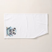 Cute ours Panda dans un bain de bulles (Serviette à main)