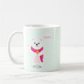 Cute Ours Polaire Mug personnalisé (Gauche)