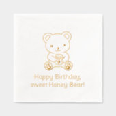 Cute Ours Tenant un Pot de Miel Anniversaire (Recto)