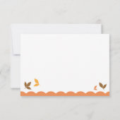 Cute Owl-antwoordkaart RSVP Kaartje (Achterkant)