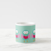 Cute Owl Art Espresso Mug – Gift Idea (Devant)