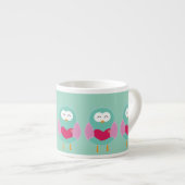 Cute Owl Art Espresso Mug – Gift Idea (Devant droit)