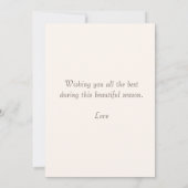 Cute Owl Autumn Season's Greetings Kaart (Achterkant)