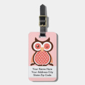 Cute Owl Bag Labels (Voorkant verticaal)