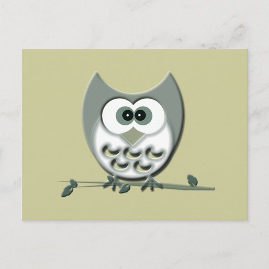 Cute Owl Briefkaart (Voorkant)