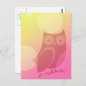 Cute Owl Briefkaart (Voorkant / Achterkant)
