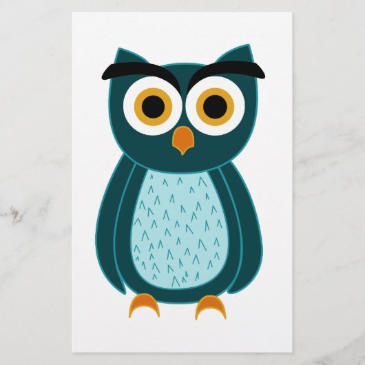 Cute owl briefpapier (Voorkant)