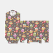 Cute Owl Brown Favor Box Bedankdoosjes (Uitgevouwen)