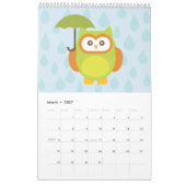 Cute Owl Calendar Kalender (Mar 2027)