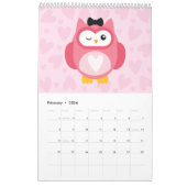 Cute Owl Calendar Kalender (Feb 2026)