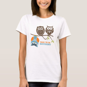 Cute Owl Cartoon T-Shirt Dare moet anders zijn