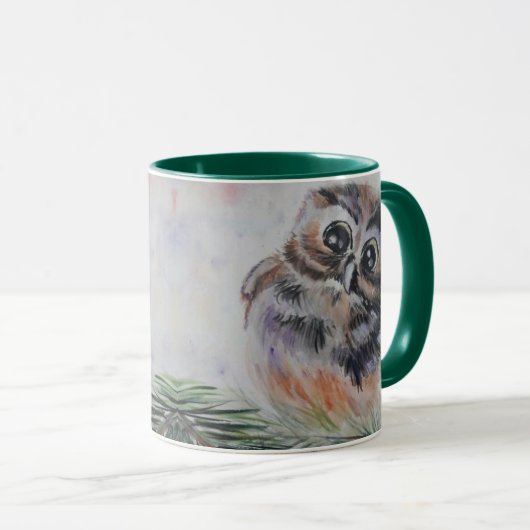 Cute Owl Coffee Mug (Devant droit)