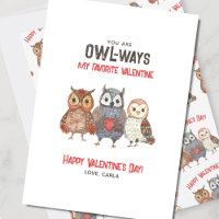 Cute Owl Friend Valentijnsdag