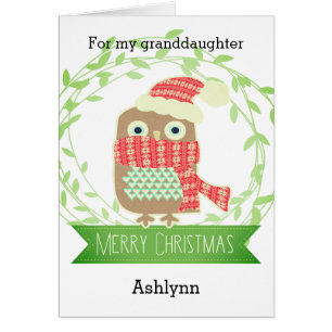 Cute Owl kerstkleindochter